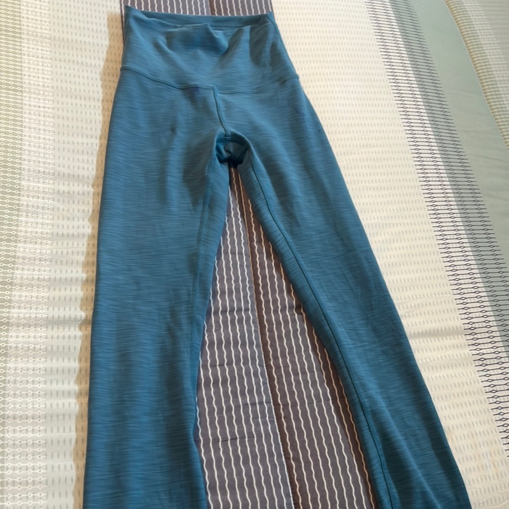 Lululemon teal green Heathered leggings